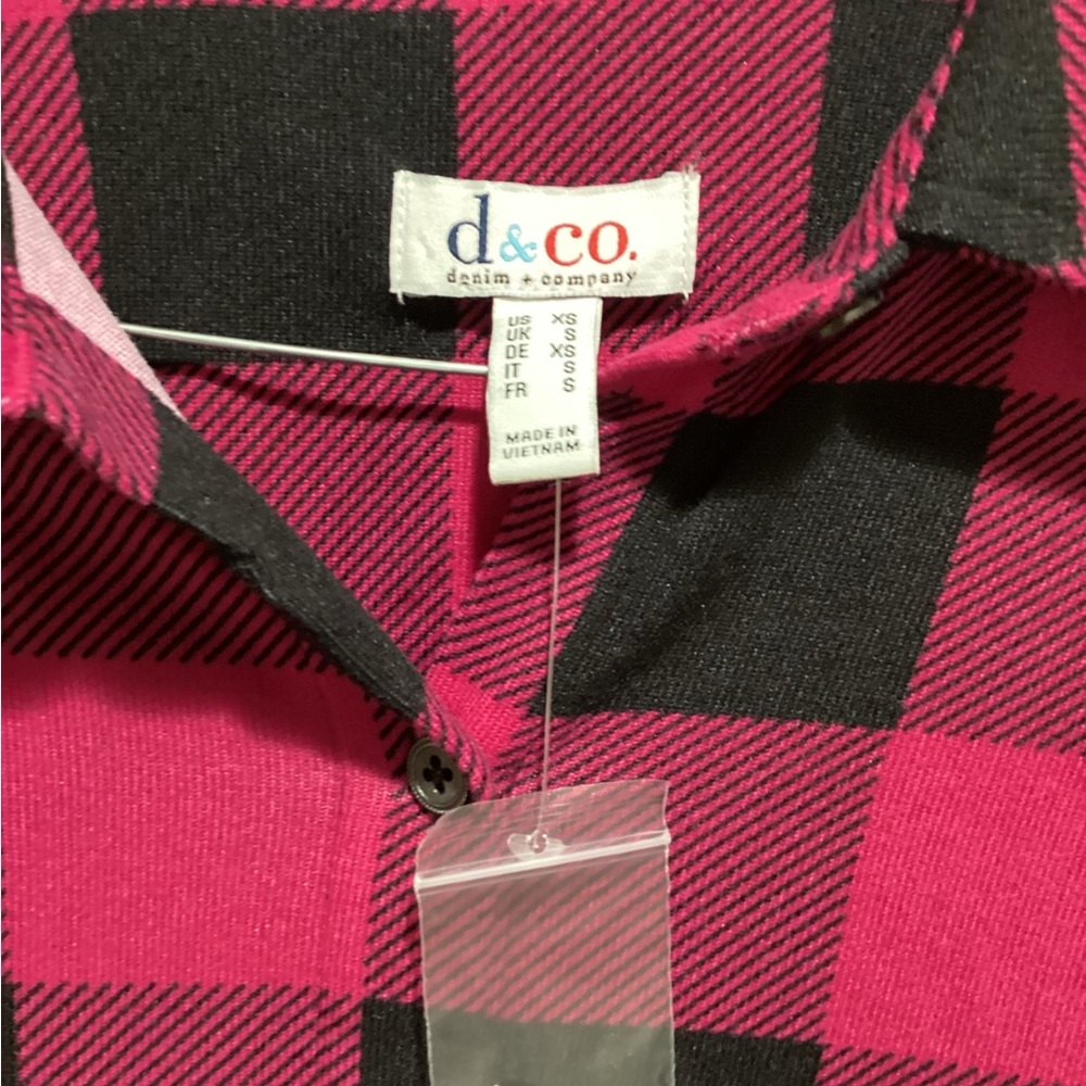D&Co Plaid Colored Shirt.Sz:XS - Picture 3 of 4